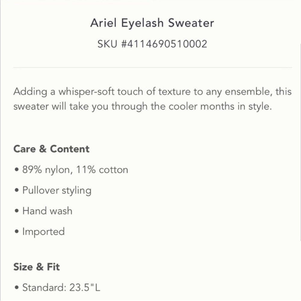 Ariel Eyelash sweater Anthropologie floral super soft cozy - Picture 2 of 2
